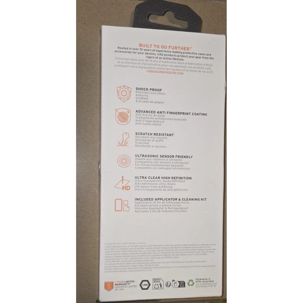 UAG Flex Shield Eco Screen Protector Samsung Galaxy S26 Ultra Clear Anti-Fingerp
